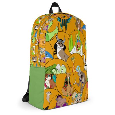 The Wadi Tribe Orange Circular Backpack - Image 4