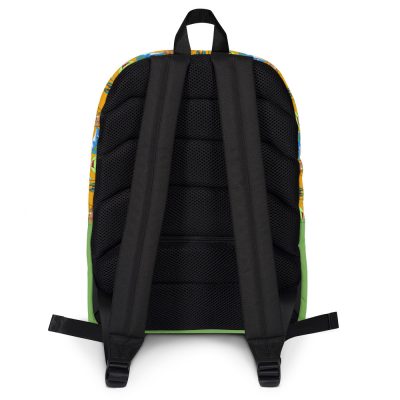The Wadi Tribe Orange Circular Backpack - Image 2