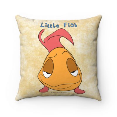 Vintage Little Fish Spun Polyester Square Pillow