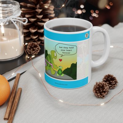 A child may hold your hand for a short while, but they hold your heart forever - Ceramic Coffee Cups, 11oz-0001A - Image 4