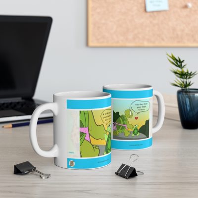 A child may hold your hand for a short while, but they hold your heart forever - Ceramic Coffee Cups, 11oz-0001A - Image 5
