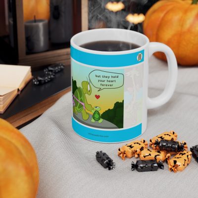 A child may hold your hand for a short while, but they hold your heart forever - Ceramic Coffee Cups, 11oz-0001A - Image 7