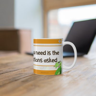 Sometimes all you need is the answer, no questions asked - Ceramic Coffee Cups, 11oz-0003A - Image 6
