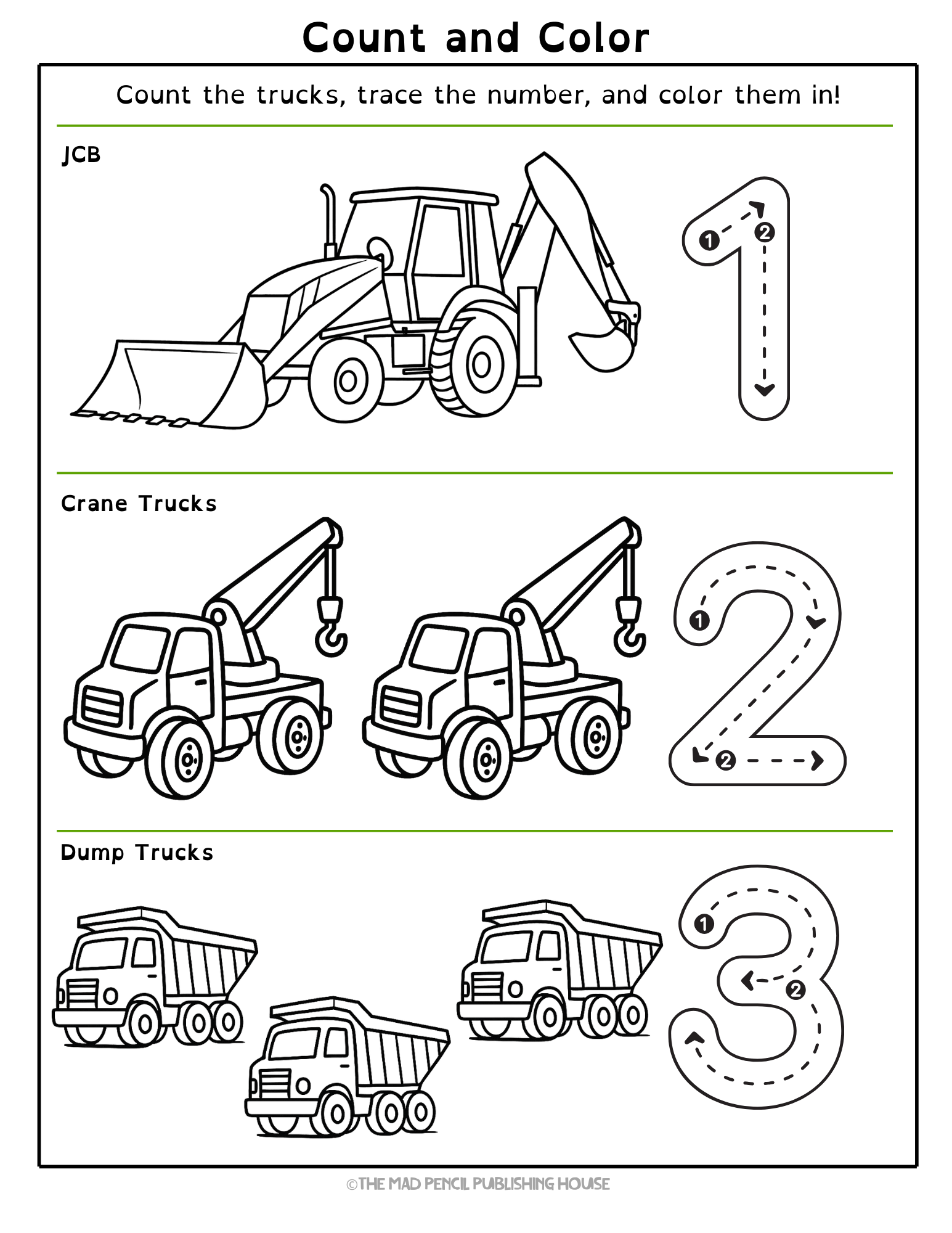My First Big Trucks Coloring Book - Image 6