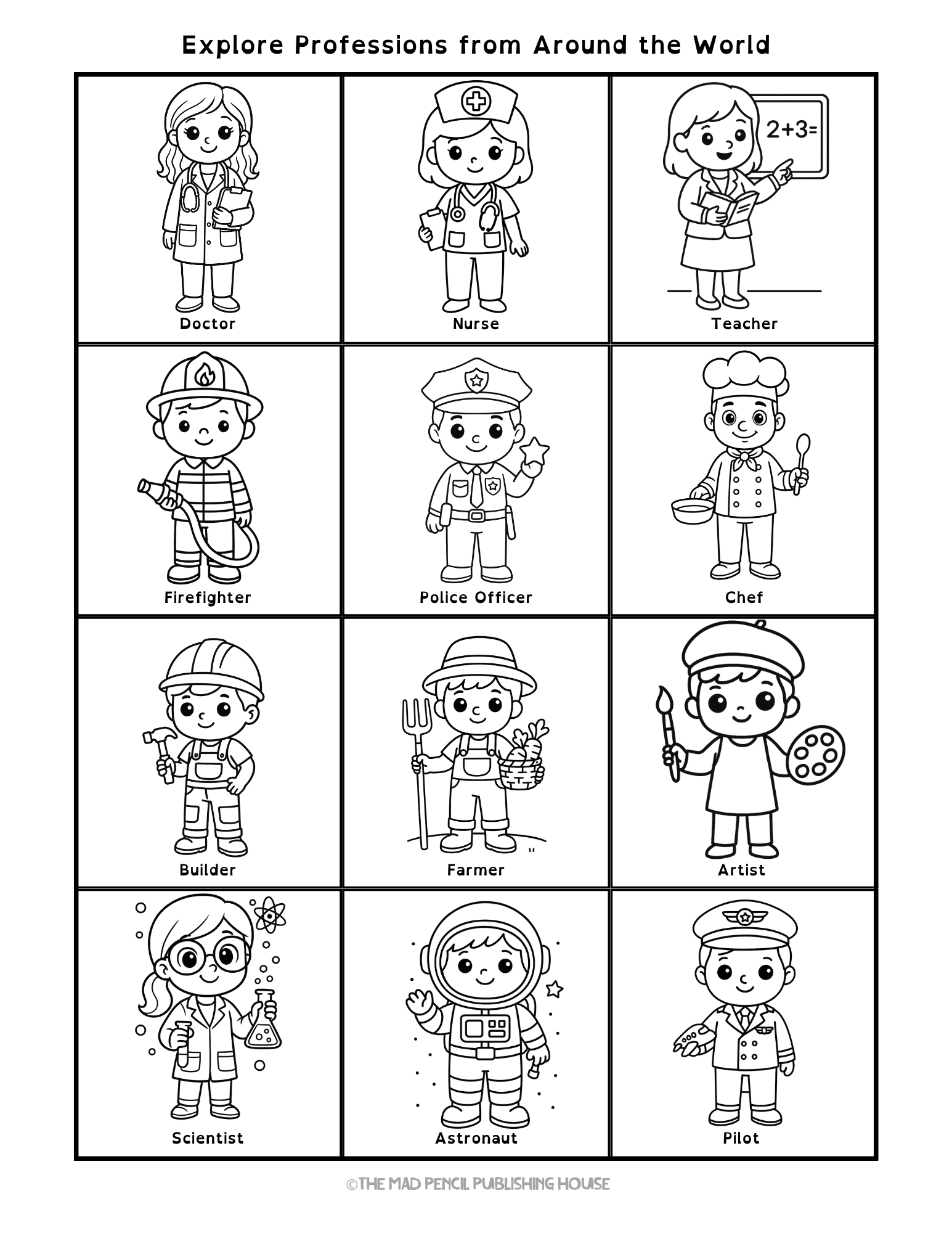 My First Big When I Grow Up Coloring Book - Image 4