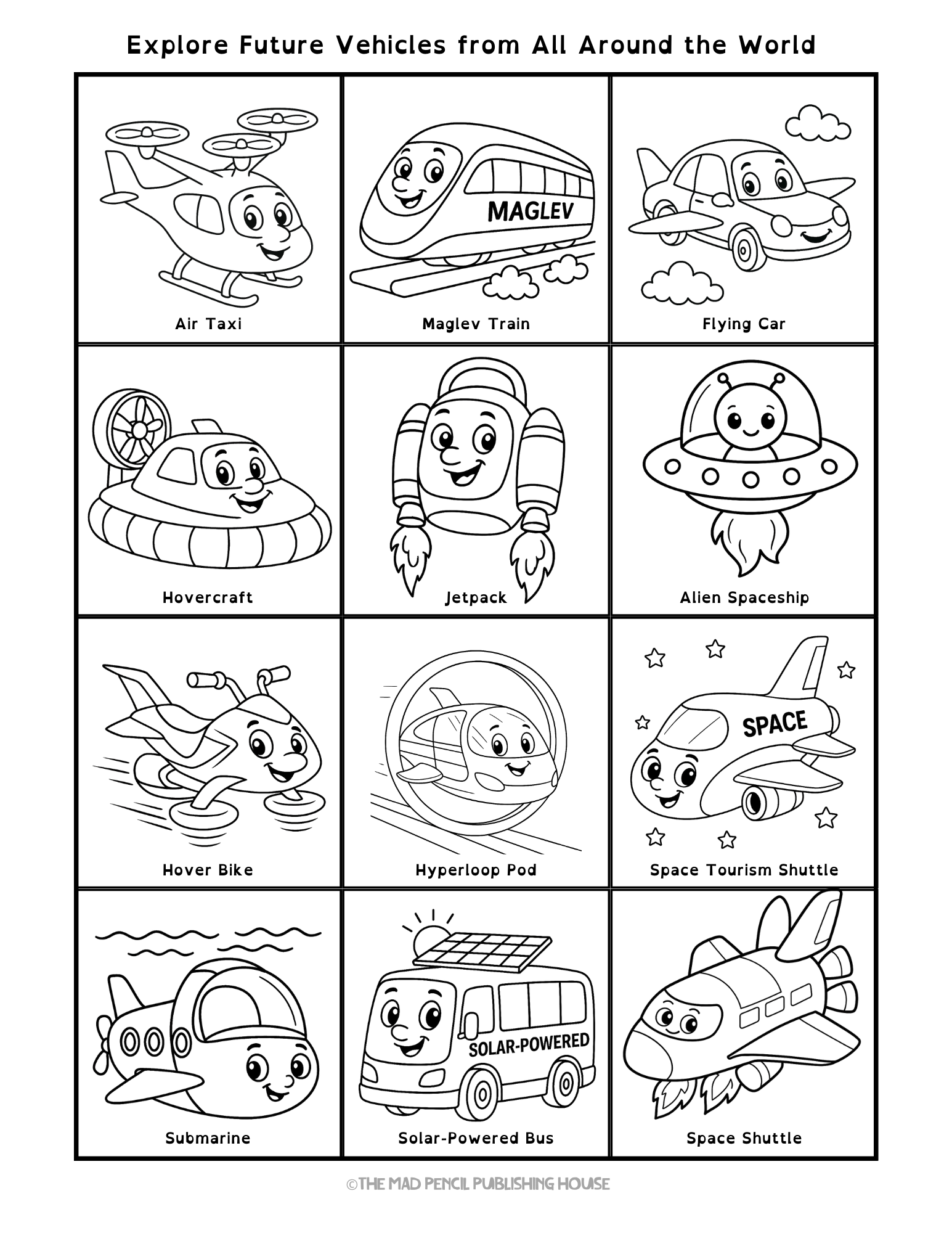 My First Big Future Wheels Coloring Book - Image 4