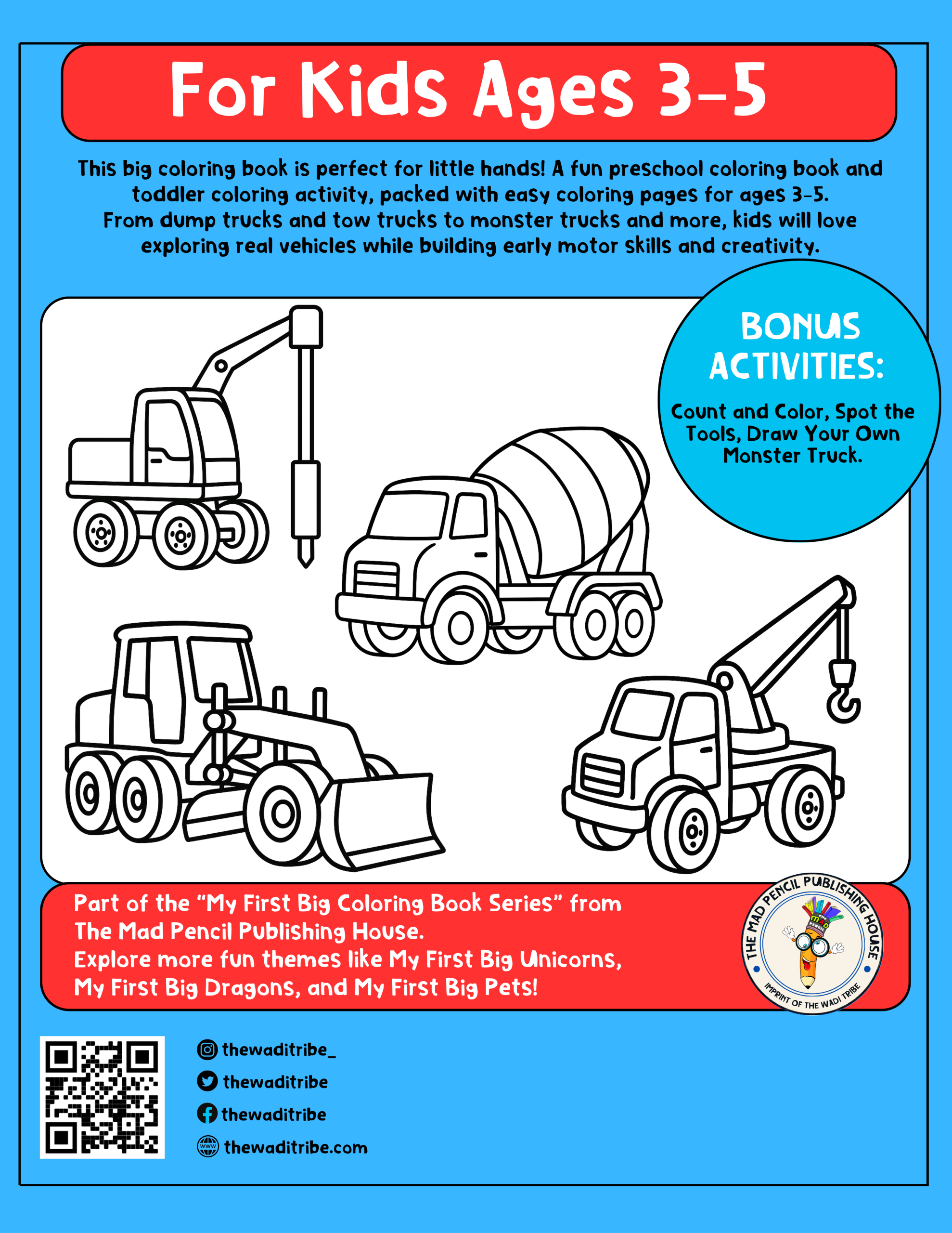 My First Big Trucks Coloring Book - Image 7