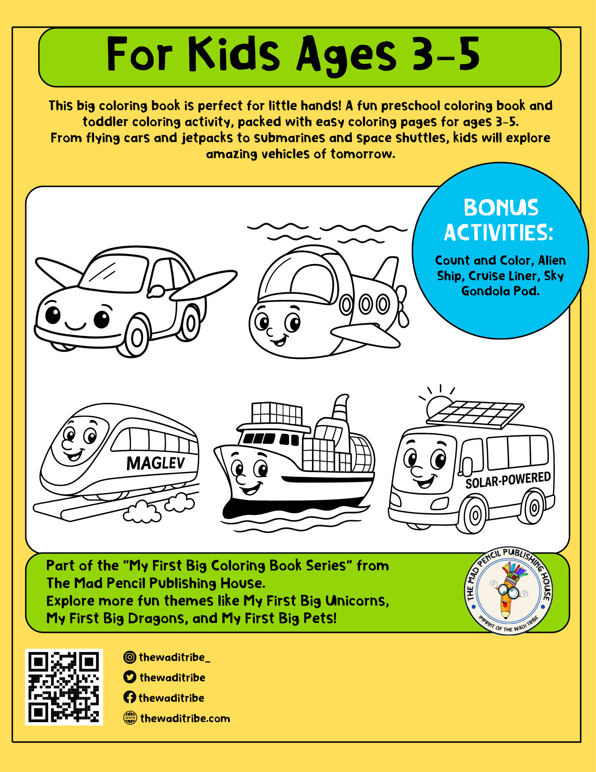 My First Big Future Wheels Coloring Book - Image 7