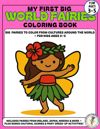 “World of Fairies Coloring Book front cover”