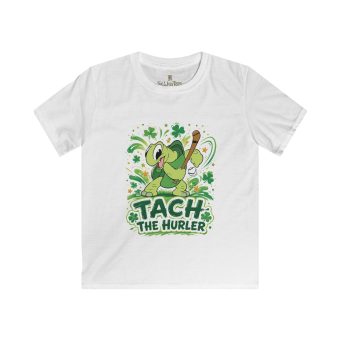 Kids Hurling T‑Shirt — "Tach The Hurler" St. Patrick’s Day Gaelic Sports Tee