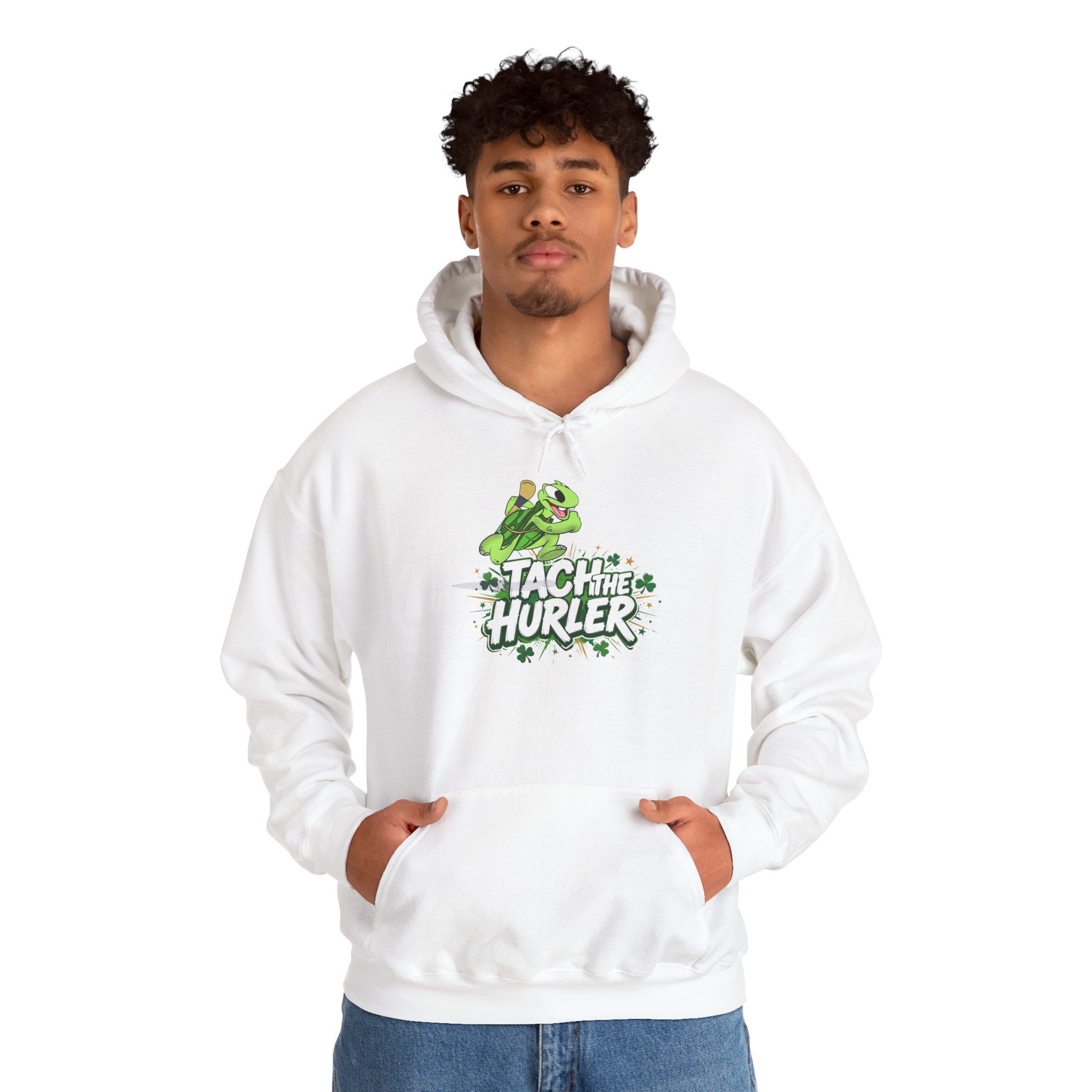 Tach the Hurler Adult Hoodie | GAA Gift | The Wadi Tribe | I ❤️ Hurling - Image 5