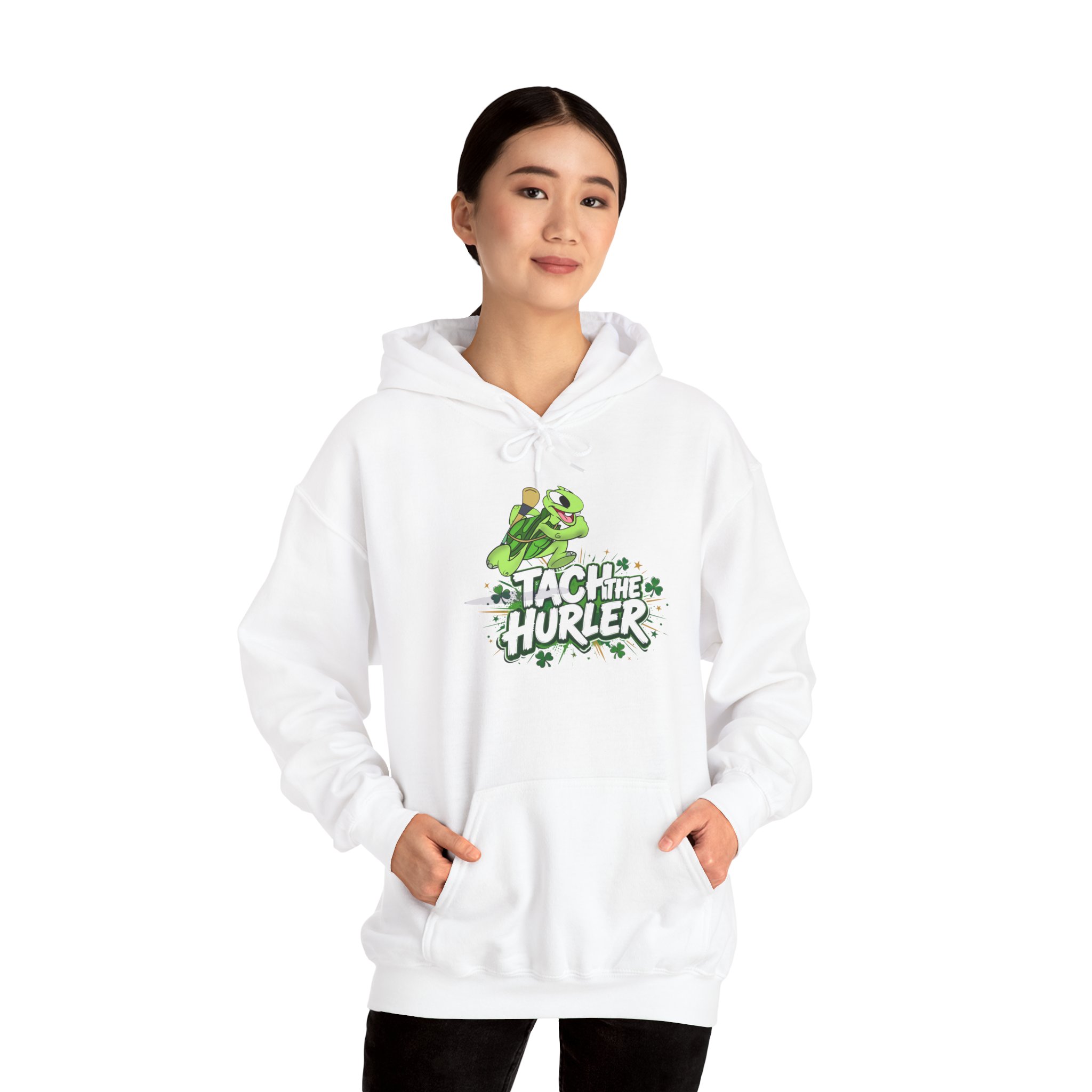 Tach the Hurler Adult Hoodie | GAA Gift | The Wadi Tribe | I ❤️ Hurling - Image 7
