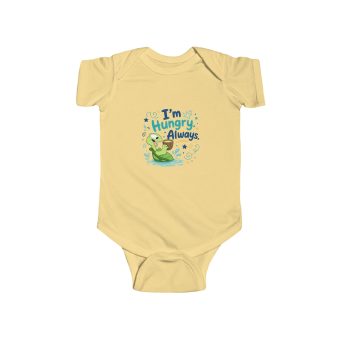 Infant Bodysuit — "I'm Hungry Always" | Tach the Hurler Baby Onesie | The Wadi Tribe