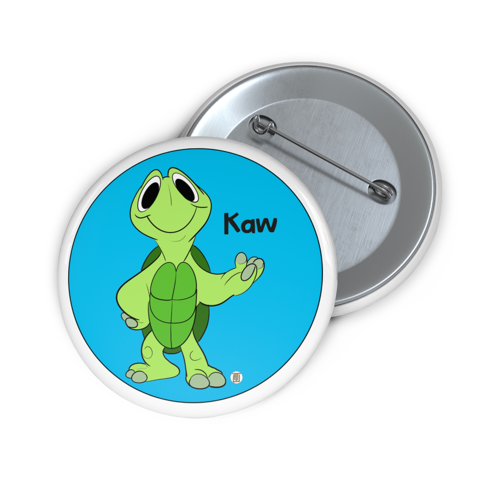 Kaw the Turtle Pin Button | The Wadi Tribe - Image 3