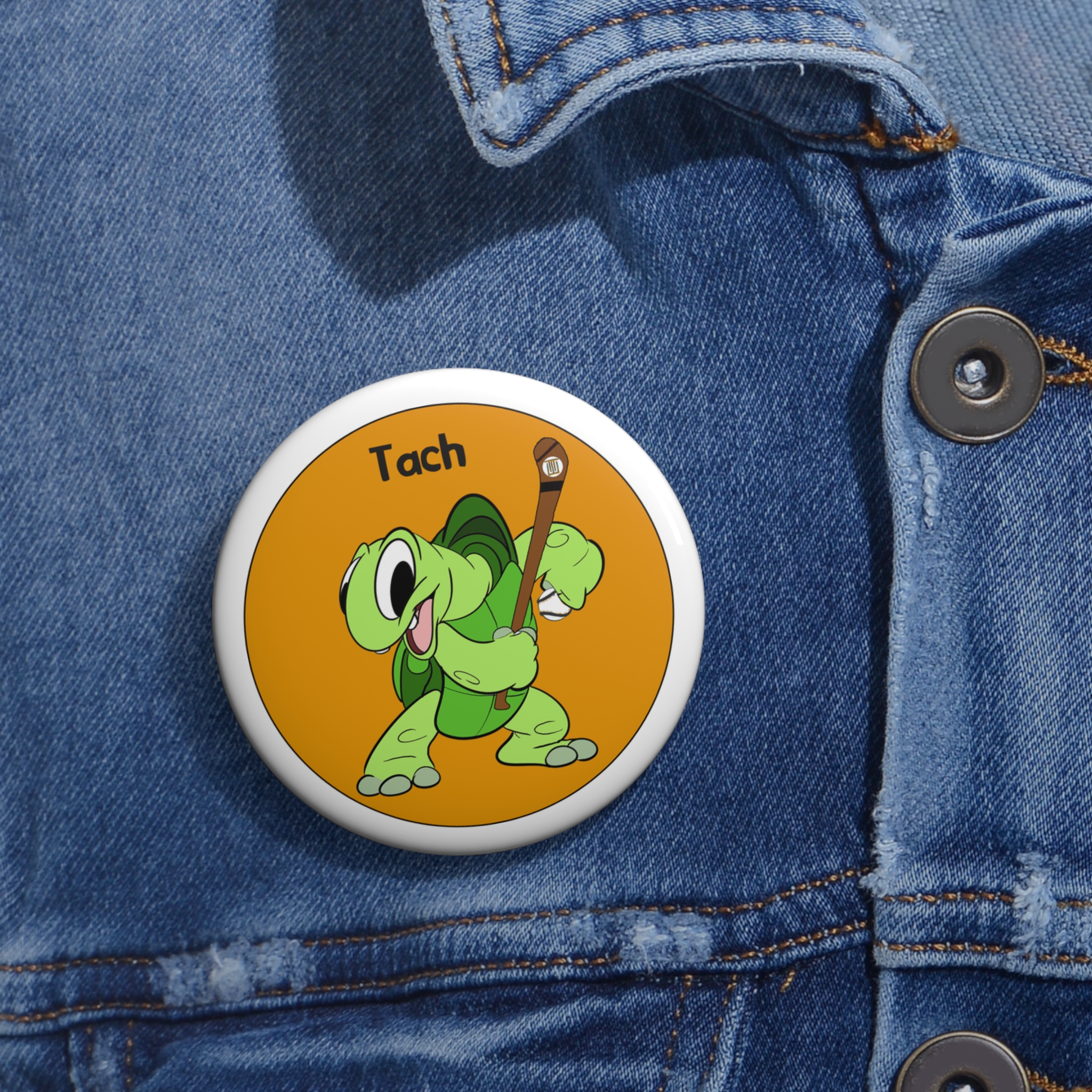 Tach the Hurler Pin Button | The Wadi Tribe - Image 4