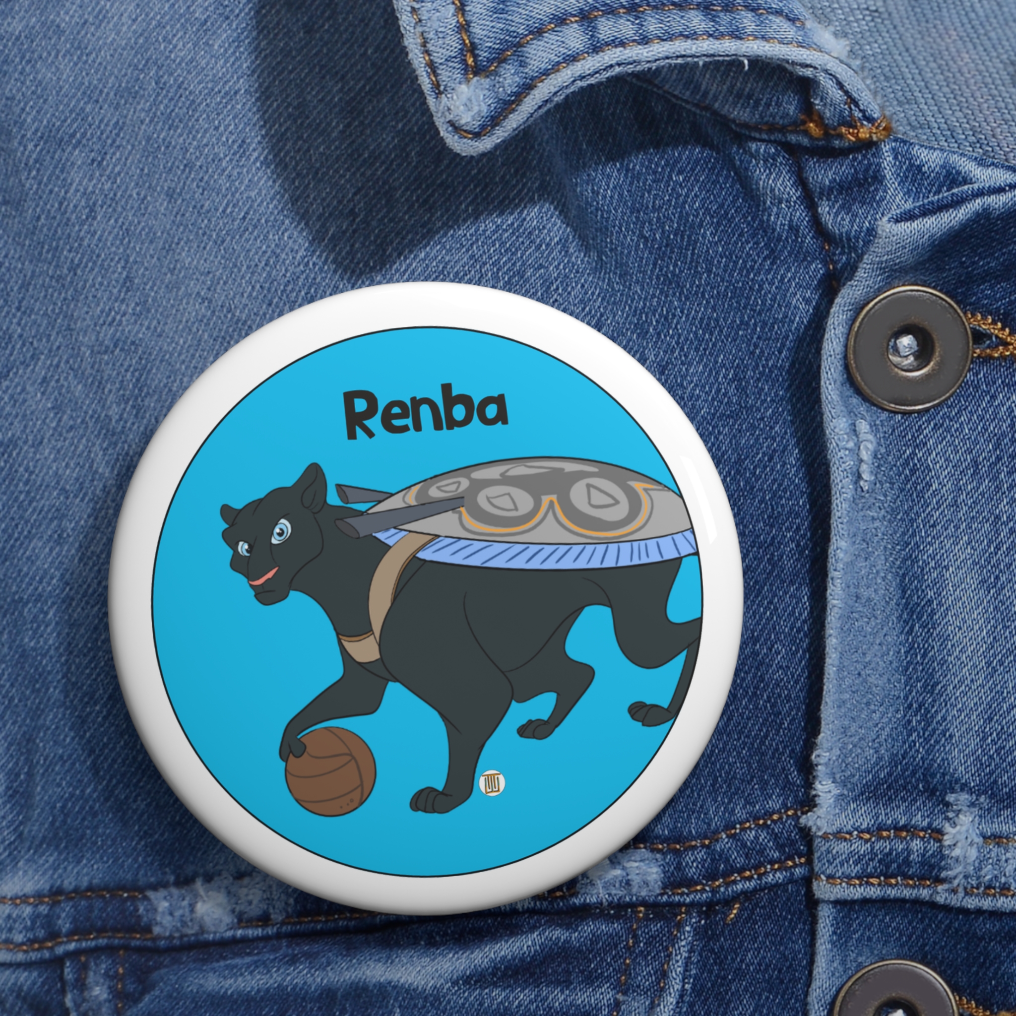 Renba the Puma Pin Button | The Wadi Tribe - Image 6