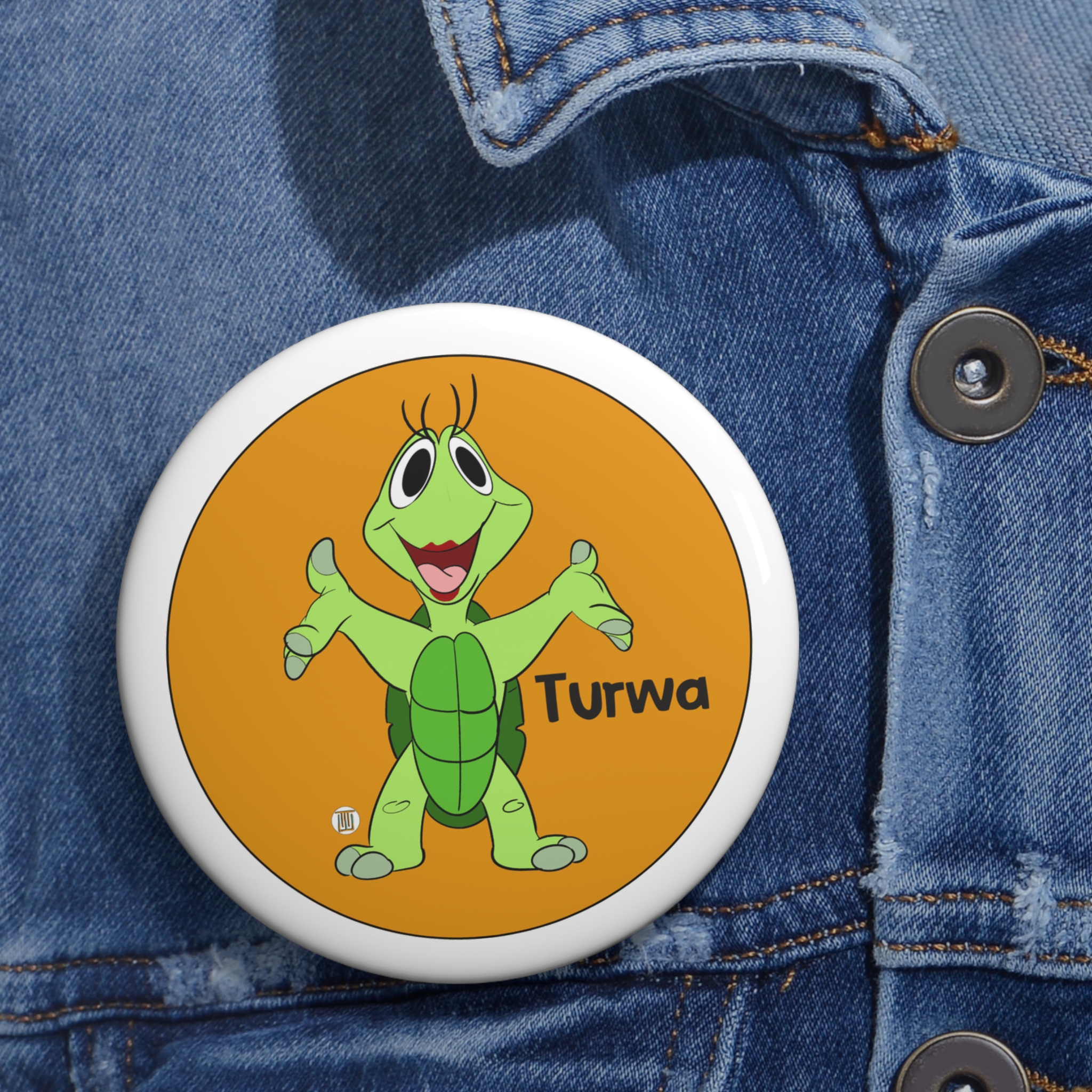 Turwa the Turtle Pin Button | The Wadi Tribe - Image 6