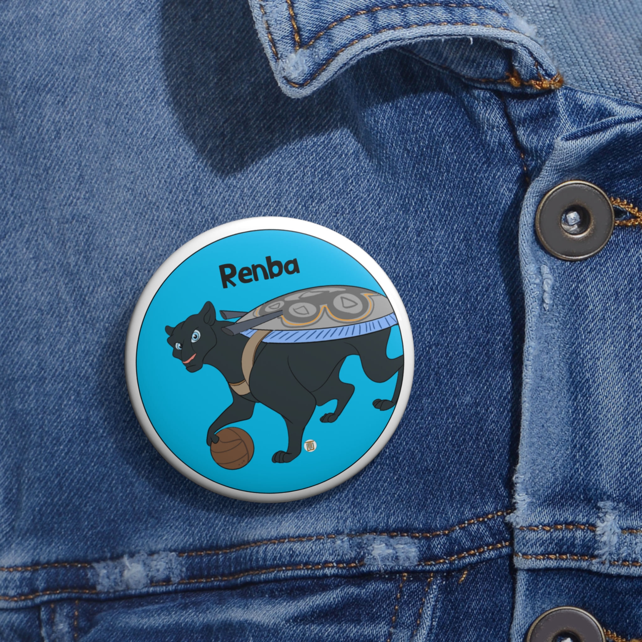 Renba the Puma Pin Button | The Wadi Tribe - Image 4