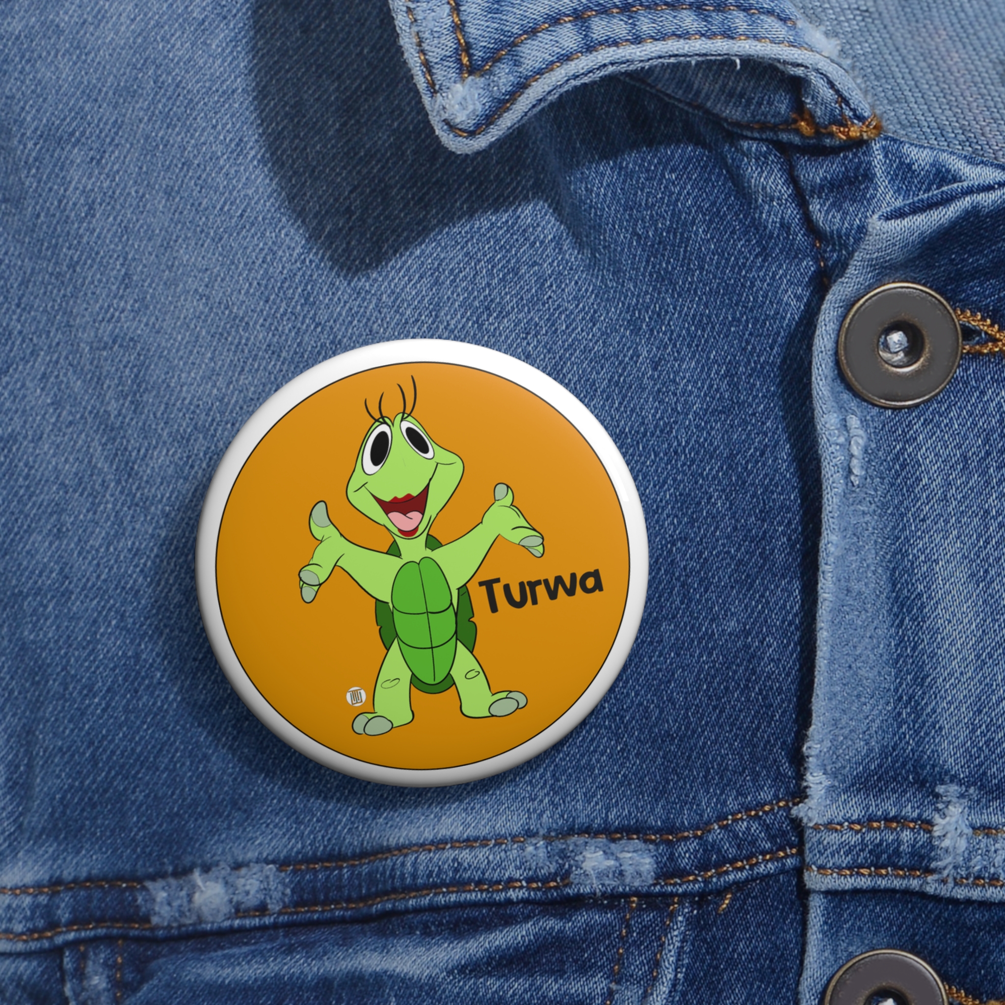 Turwa the Turtle Pin Button | The Wadi Tribe - Image 4