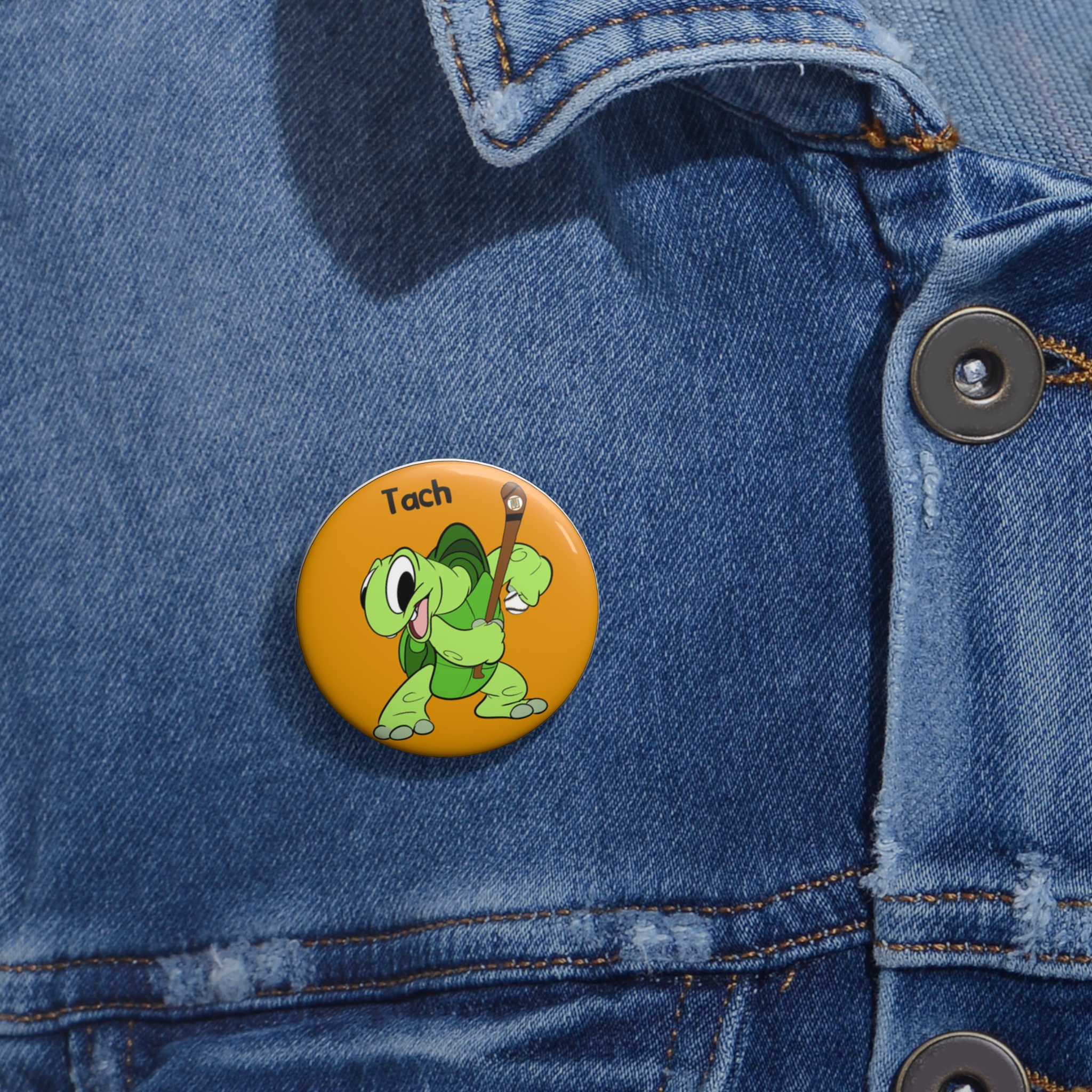 Tach the Hurler Pin Button | The Wadi Tribe - Image 2
